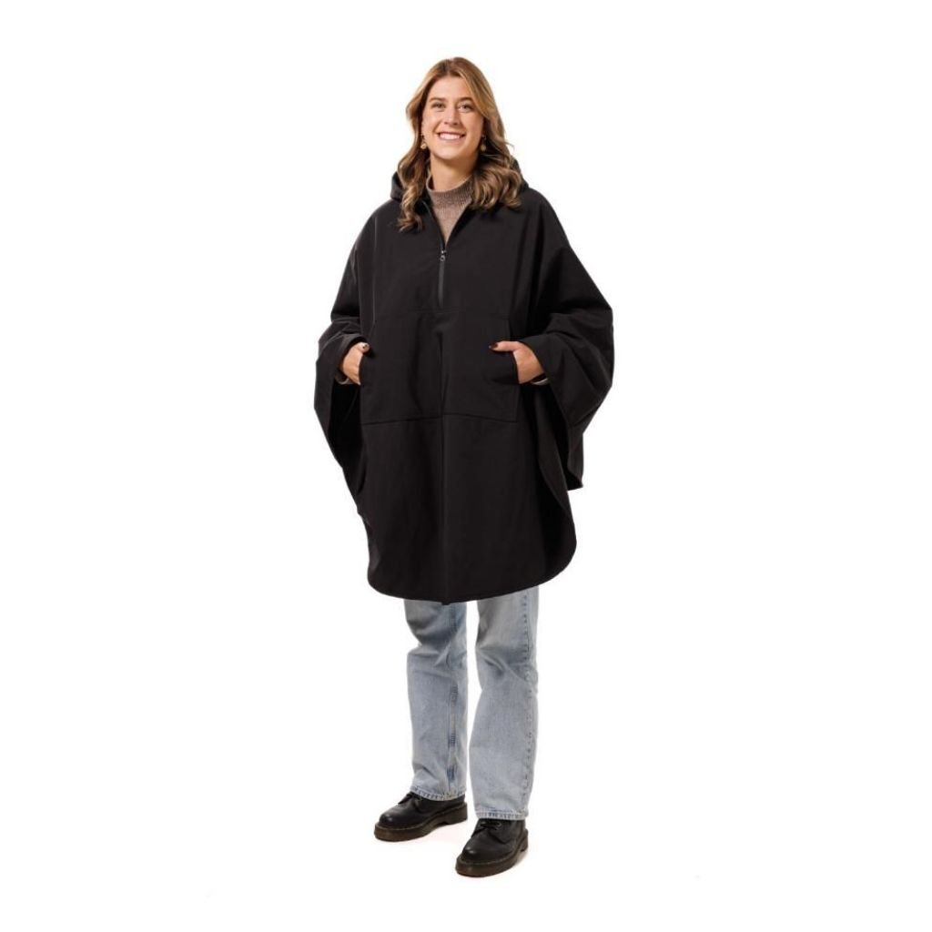 PONCHO | Varm og vandafvisende softshell | One Size