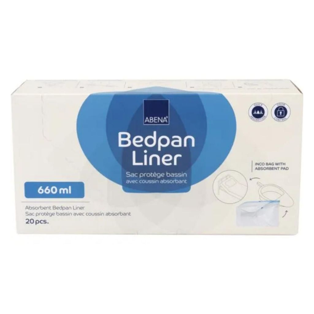 Absorbierende Einlagen für Bettpfanne | 20 Stk. | Absorbiert 660 ml