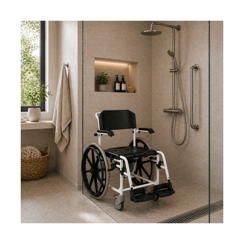 PREMIUM bade - og toiletkørestol