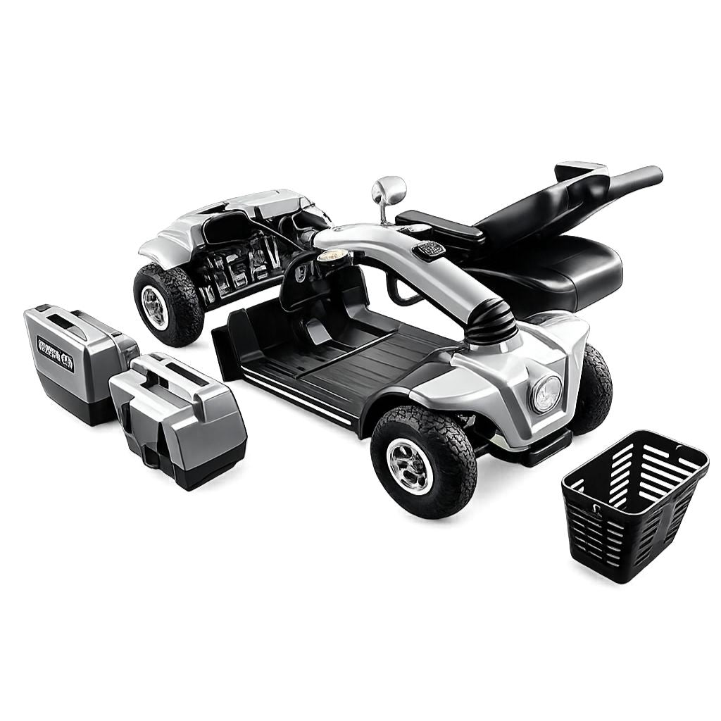 PONZA SØLV El - scooter | Sammenklappelig | 12 km/t