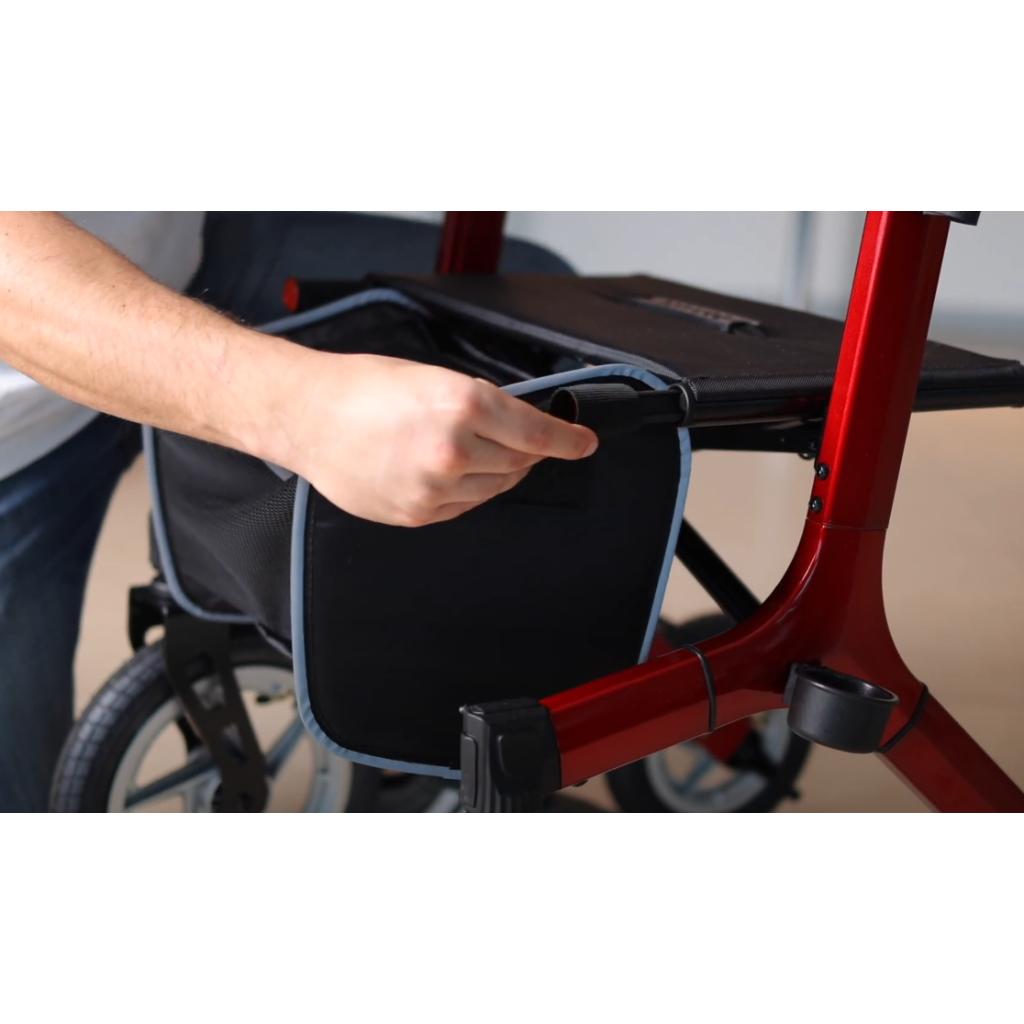 ERMES RED - rollator med lufthjul | MORETTI