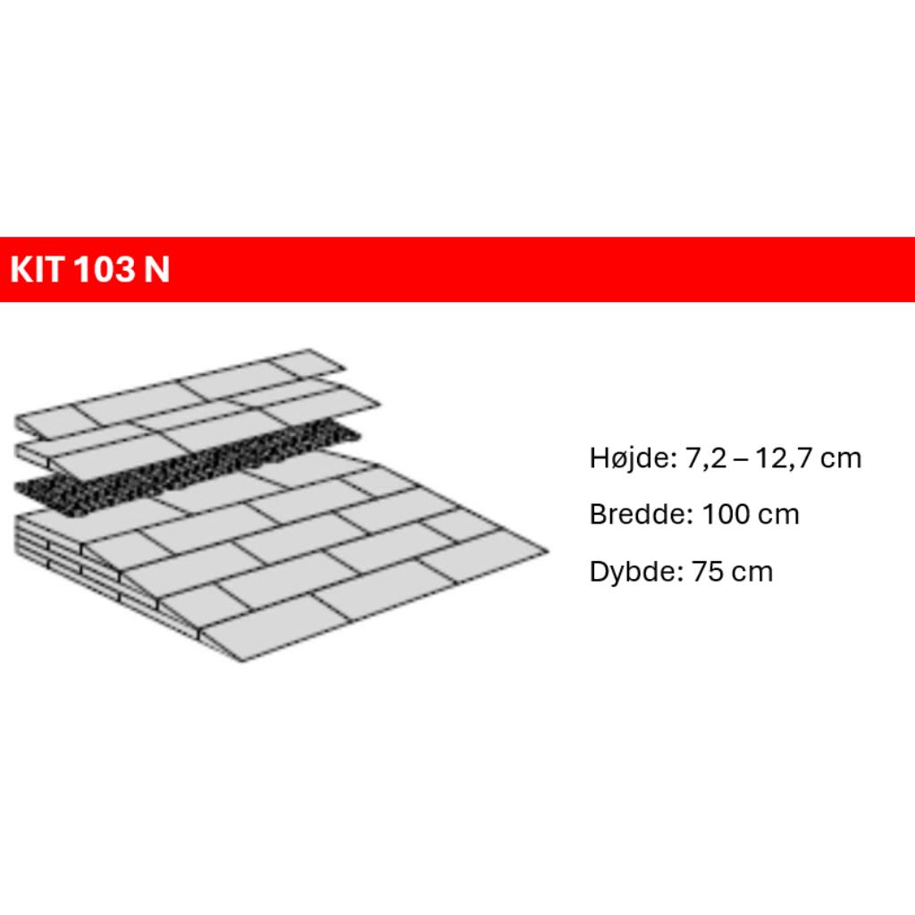 BYG SELV - Skrå rampe til indvendig brug (bredde 100 cm)