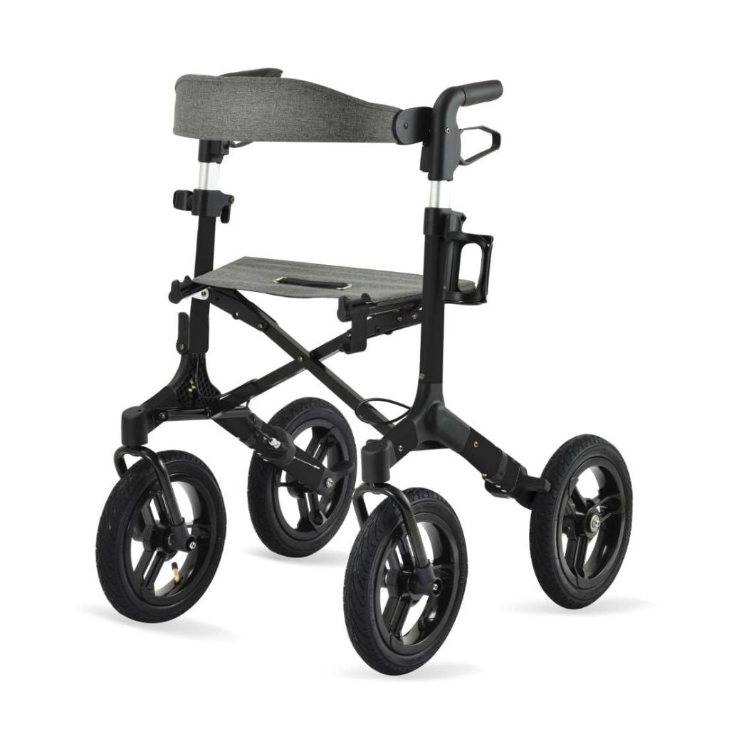 RANGER AIR BLACK Rollator mit Luftreifen | TIMAGO