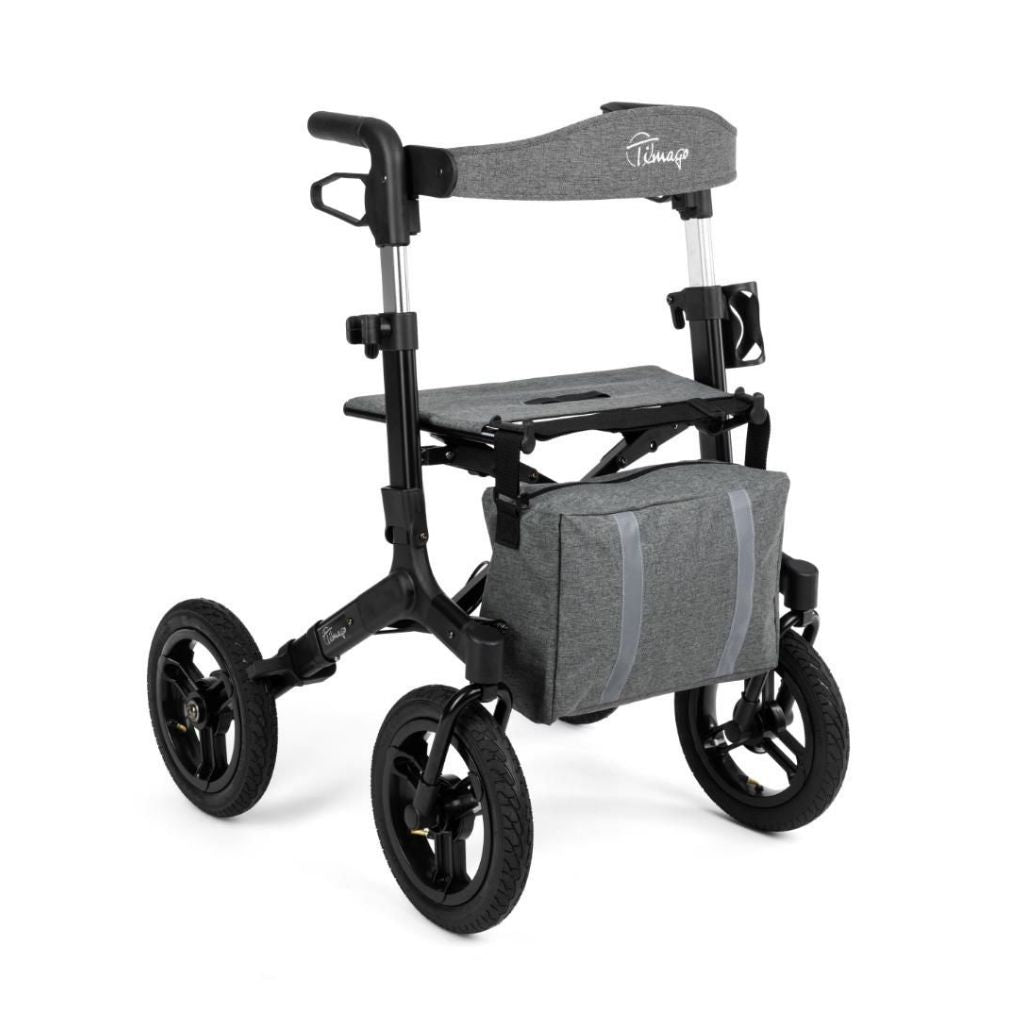 RANGER AIR BLACK rollator med lufthjul | TIMAGO