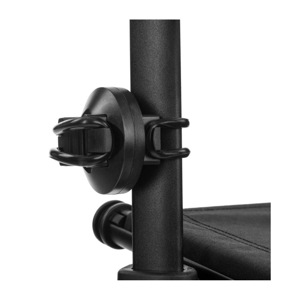 FUTURO BLACK | Kulfiberrollator 5,3 kg | Bløde hjul