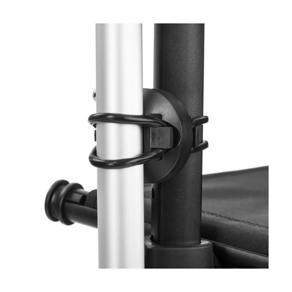 FUTURO BLACK | Kulfiberrollator 5,3 kg | Bløde hjul