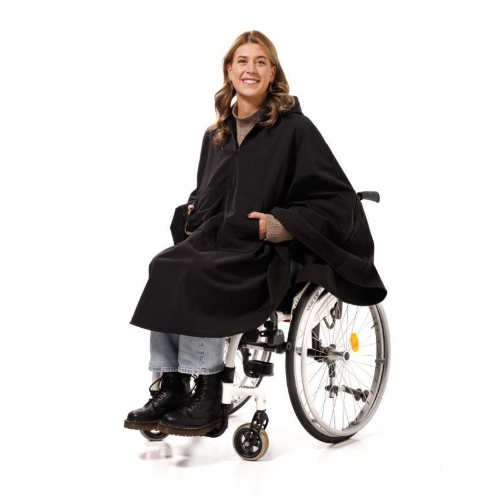 PONCHO | Warmes und wasserabweisendes Softshell | One Size
