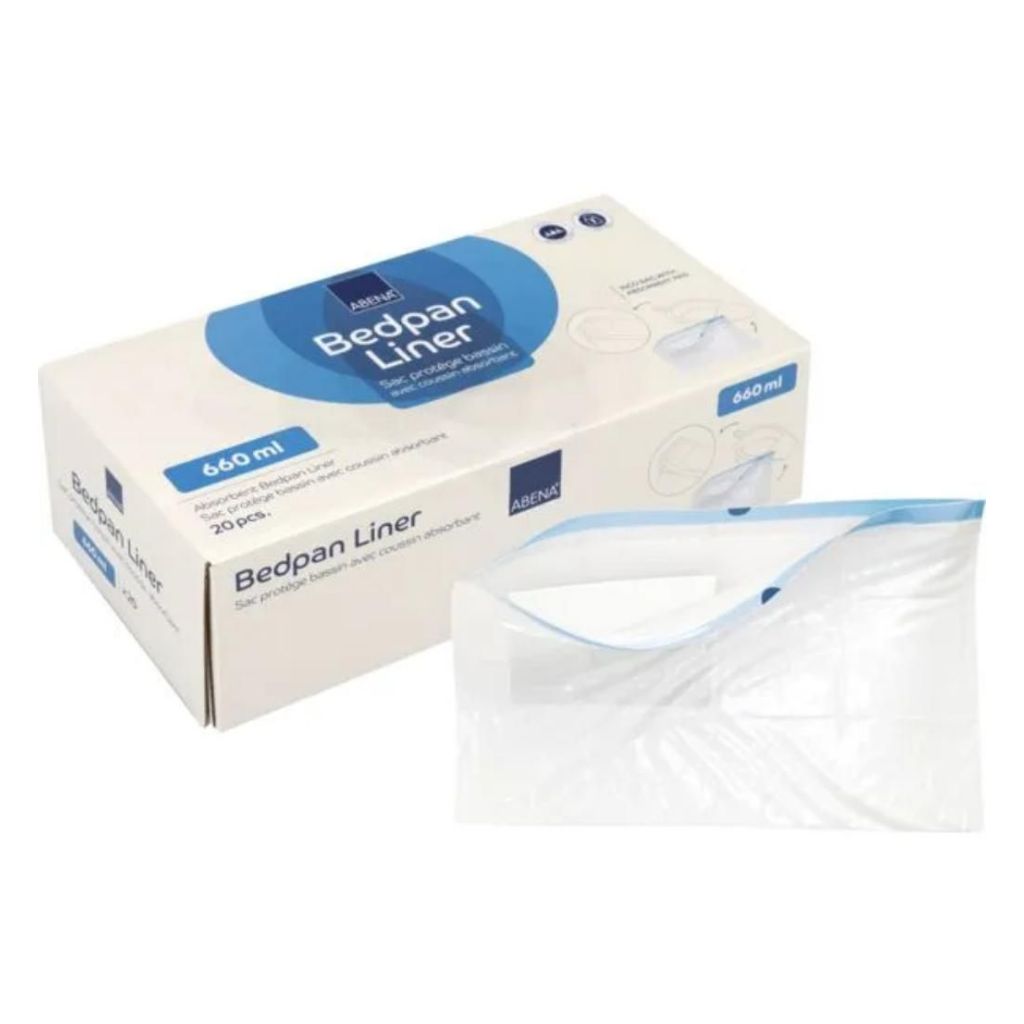 Absorbierende Einlagen für Bettpfannen | 20 Stk. | Absorbiert 450 ml