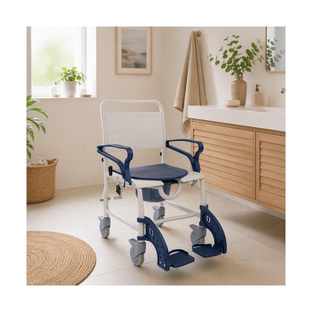 SANI TIM | 4 i 1 | Køre - , transport - , toilet - og badestol