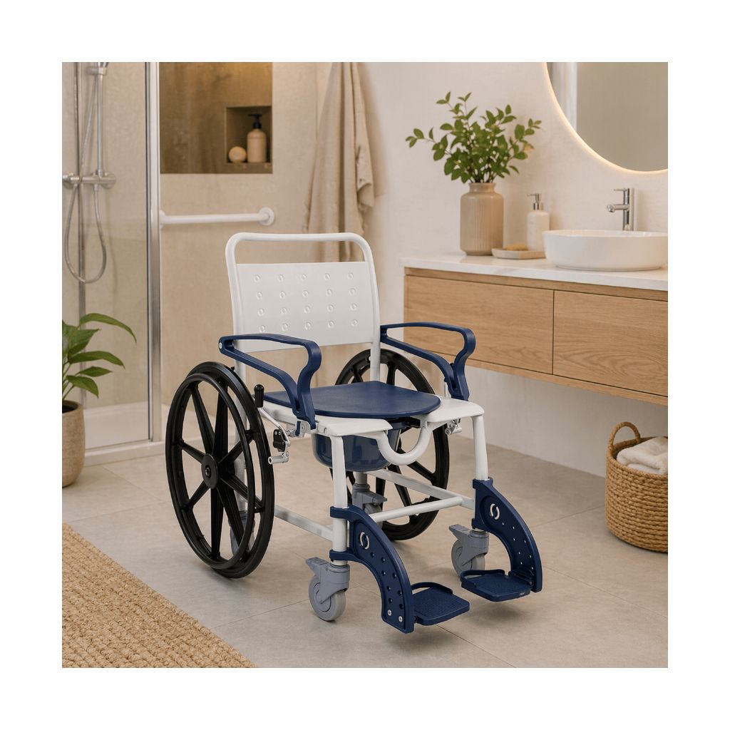 SANI TIM | 4 i 1 | Køre - , transport - , toilet - og badestol