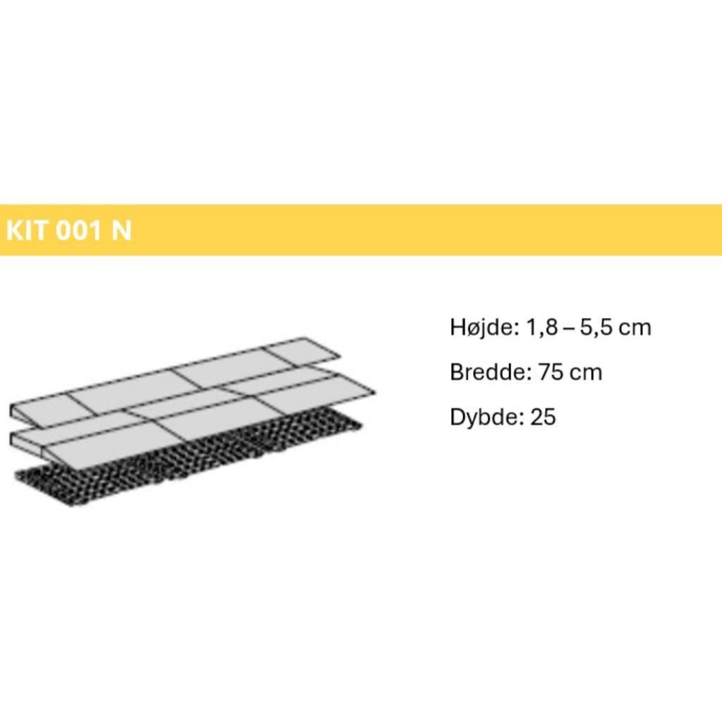 BYG SELV - Skrå rampe til indvendig brug (bredde 75 cm)