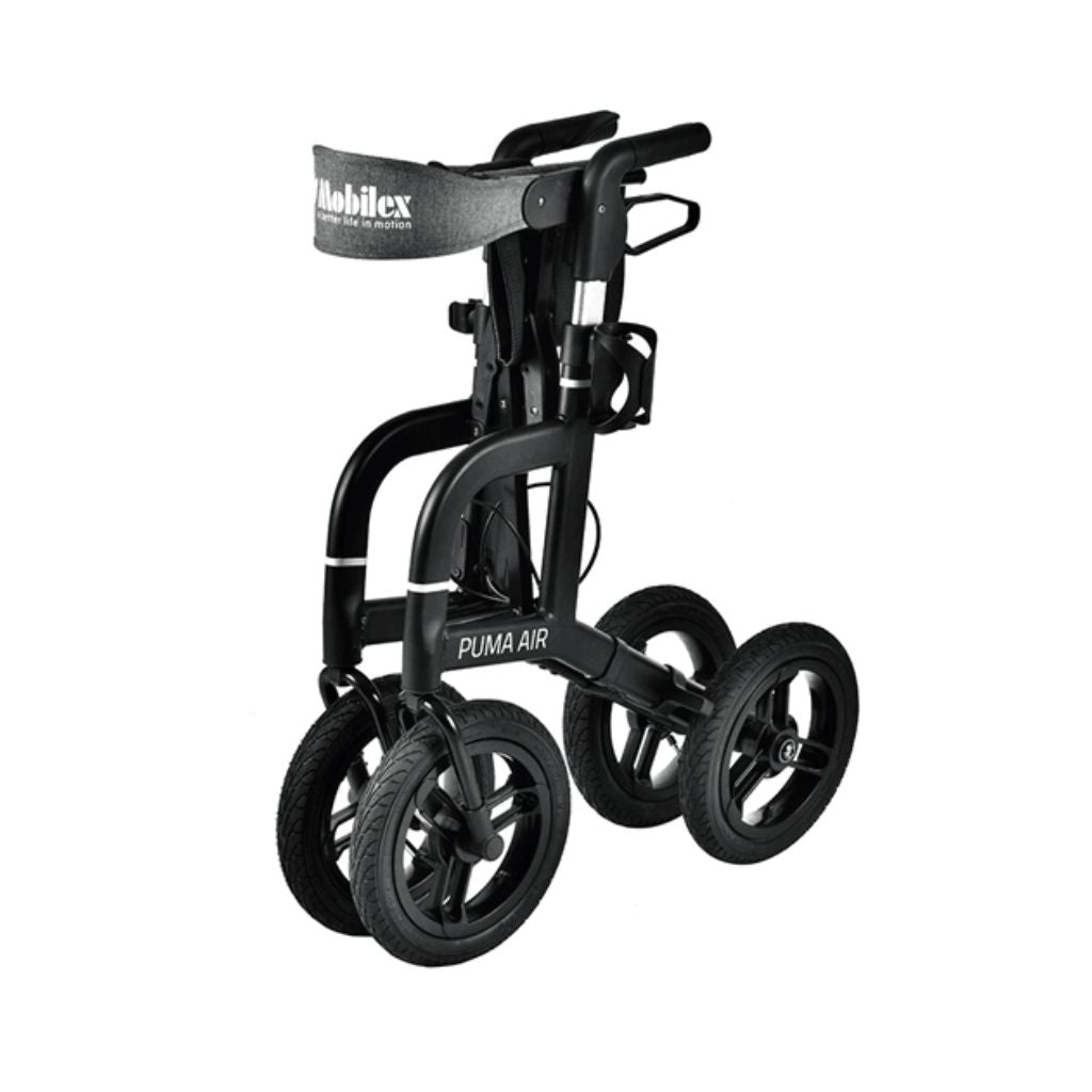 Puma Air Rollator mit Luftreifen - Schwarz | Mobilex