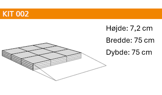 BYG SELV - Platform til ind- og udvendig brug (75 x 75 cm)