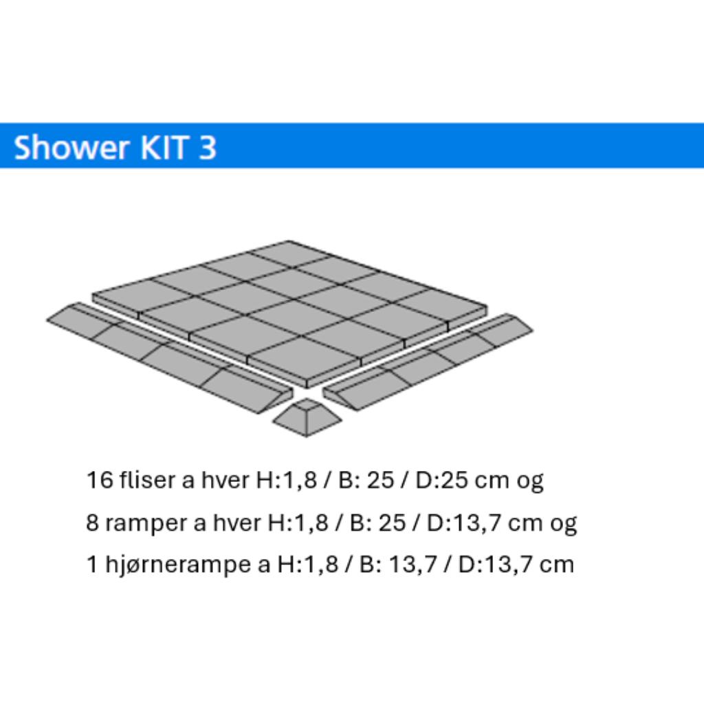 BYG SELV - Badeværelsesgulv / SHOWER KIT